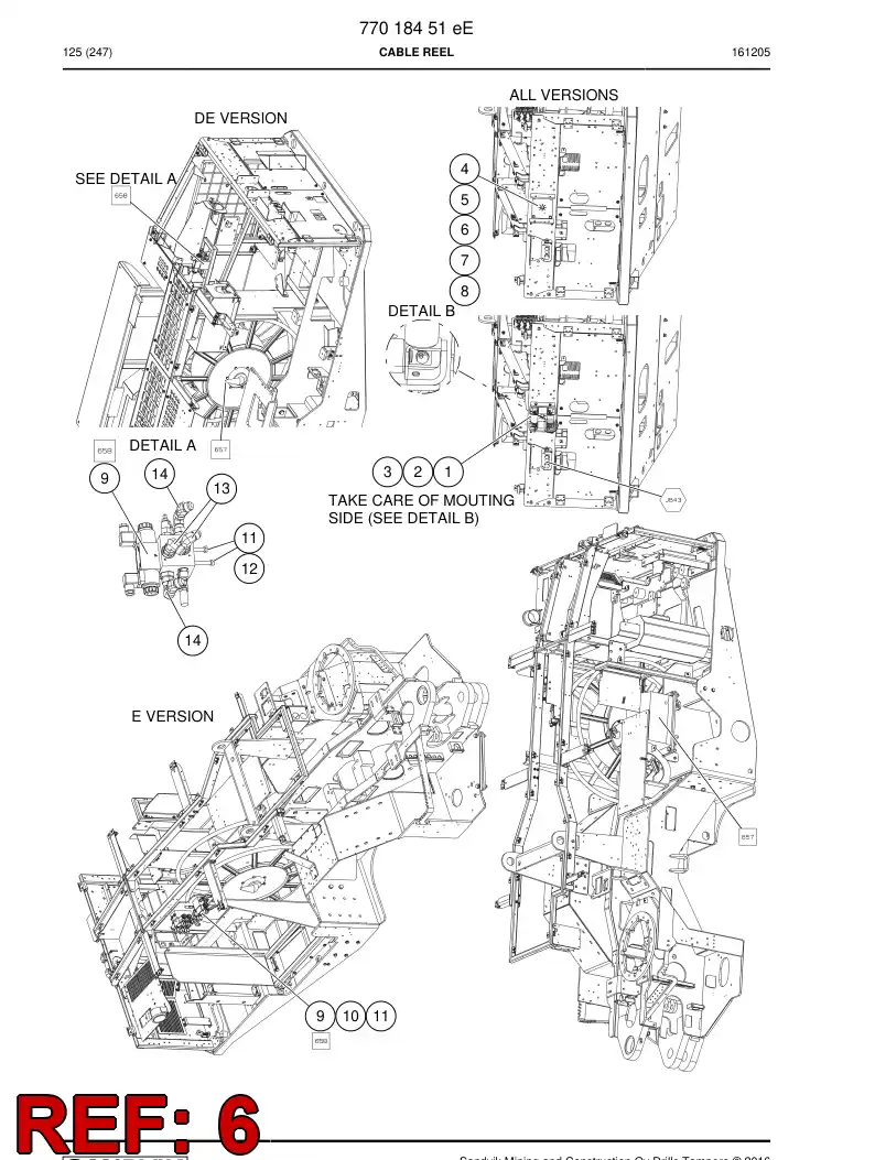 73692714 736 927 14 Nut - Sandvik Technical Drawing