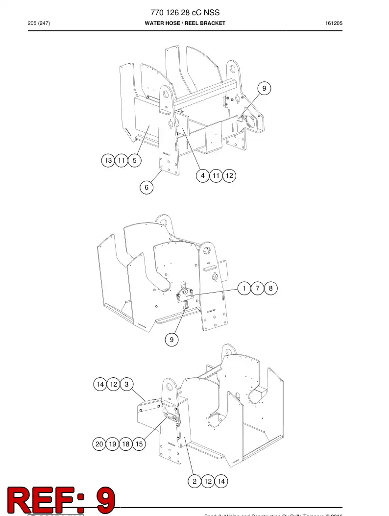 73700470 737 004 70 SCREW - Sandvik Technical Drawing