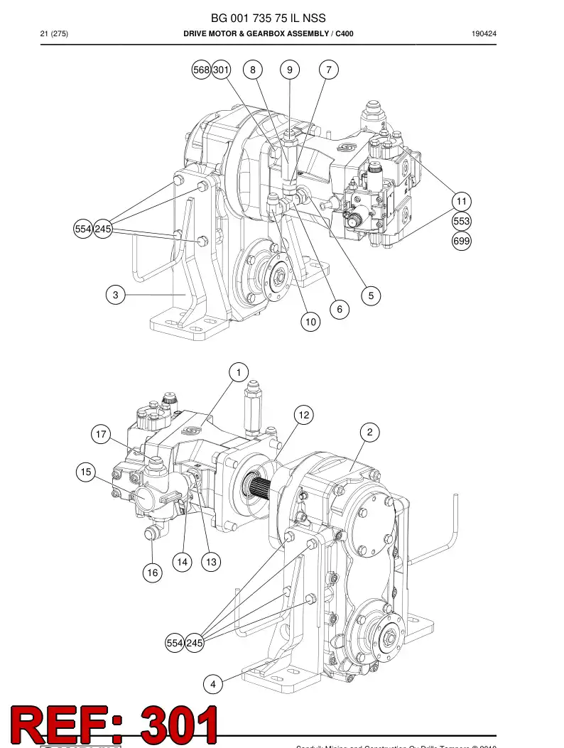 73700709 737 007 09 SCREW - Sandvik Technical Drawing