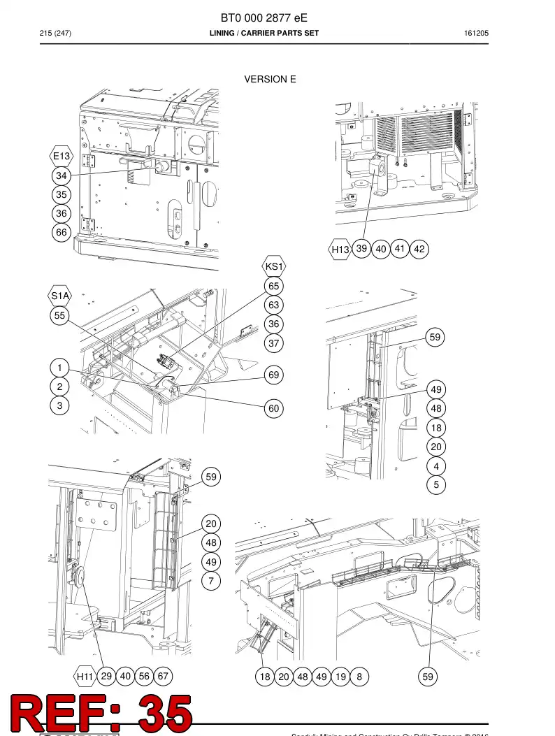73701580 737 015 80 Screw - Sandvik Technical Drawing