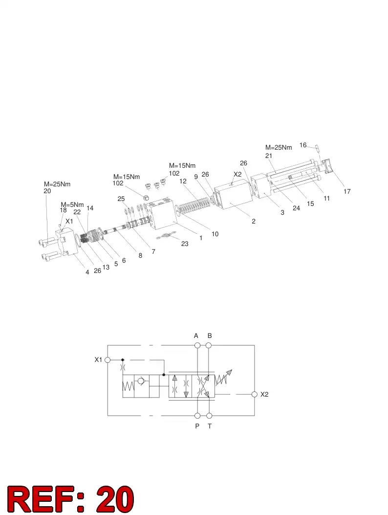 73702212 737 022 12 SCREW - Sandvik Technical Drawing
