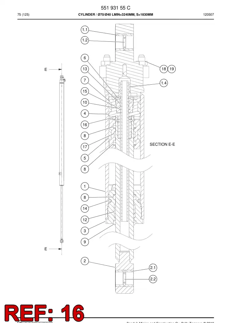 73703320a 737 033 20a Hexagon socket countersunk head screw (full thread - Sandvik Technical Drawing