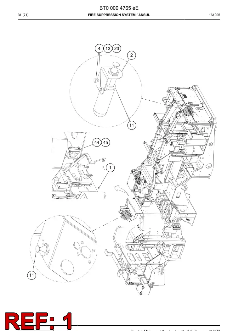 73801503 738 015 03 Adapter - Sandvik Technical Drawing