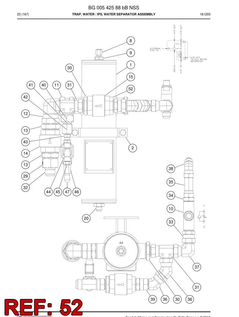 73802593 738 025 93 Nipple - Sandvik Technical Drawing