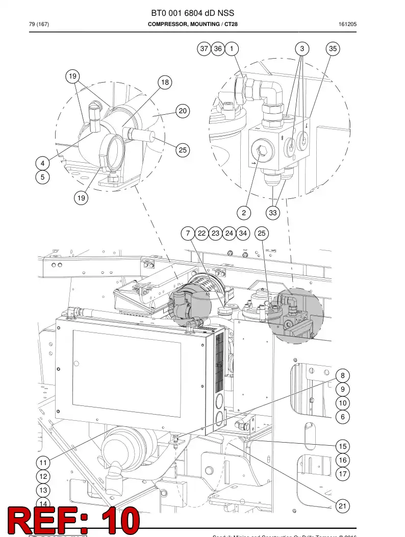 73803405 738 034 05 ADAPTER - Sandvik Technical Drawing