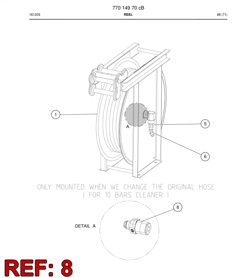 73804107 738 041 07 STRAIGHT ADAPTOR - Sandvik Technical Drawing