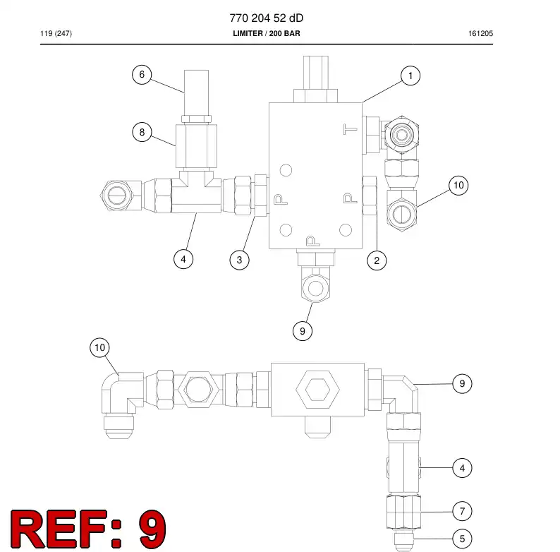 73804183 738 041 83 Adapter - Sandvik Technical Drawing