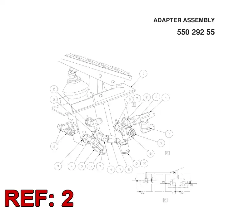 73808350 738 083 50 STRAIGHT THREAD ELBOW - Sandvik Technical Drawing
