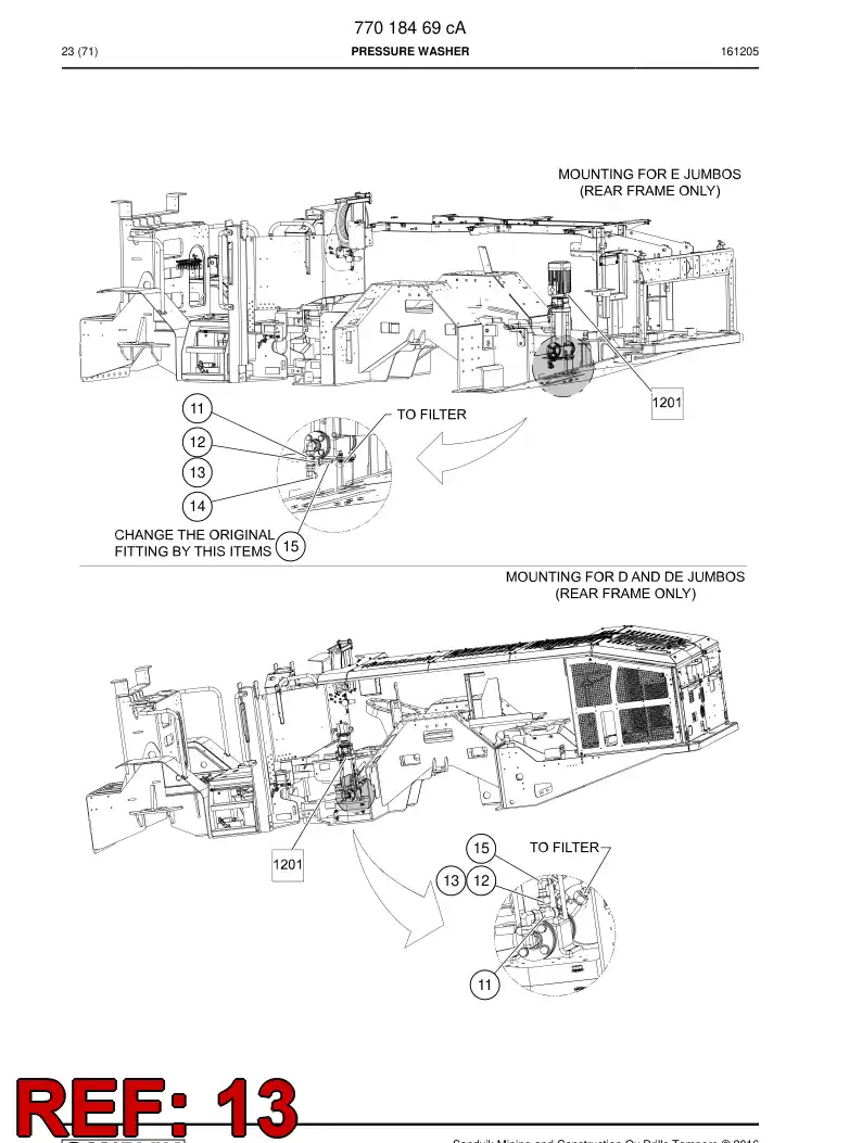 73808466 738 084 66 Adapter - Sandvik Technical Drawing