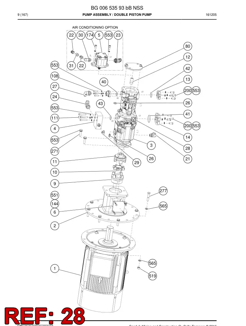 73809657 738 096 57 Adapter - Sandvik Technical Drawing