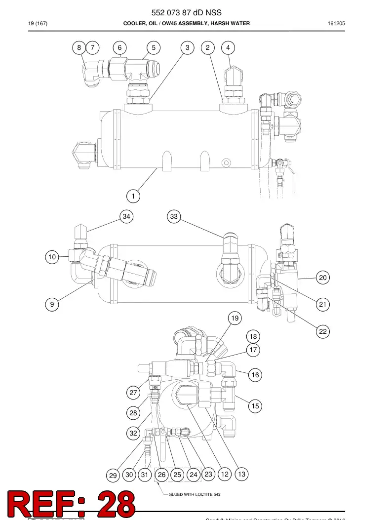 73810103 738 101 03 Collar - Sandvik Technical Drawing