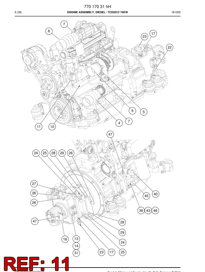 73810109 738 101 09 Collar - Sandvik Technical Drawing