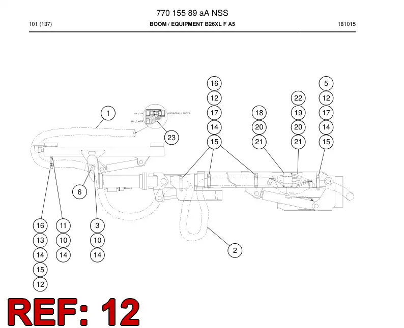 73810552 738 105 52 DETACHABLE LINK - Sandvik Technical Drawing