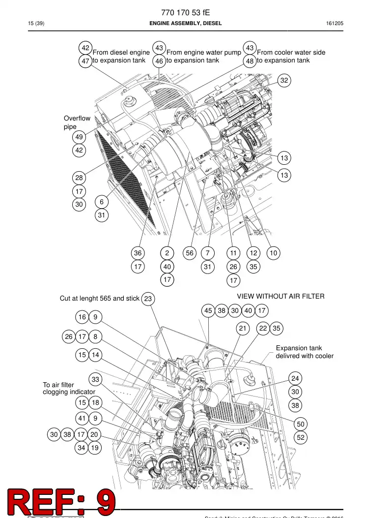 73813356 738 133 56 Collar - Sandvik Technical Drawing