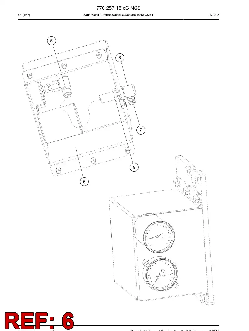 73820003a 738 200 03a Hose - Sandvik Technical Drawing