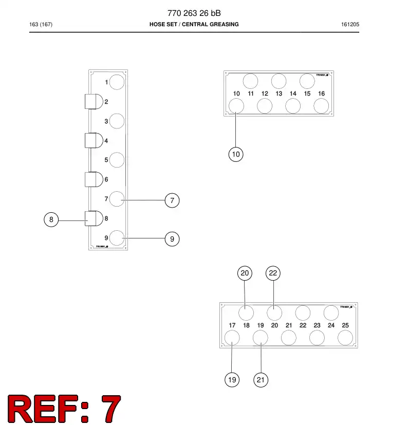 73822525 738 225 25 Hose - Sandvik Technical Drawing