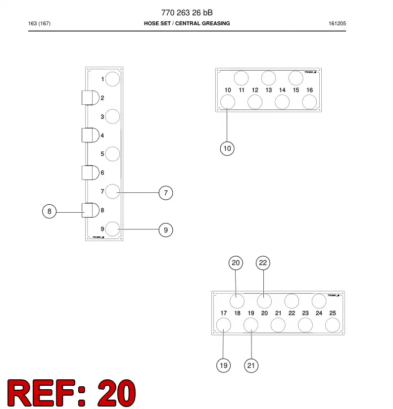 73822527 738 225 27 Hose - Sandvik Technical Drawing