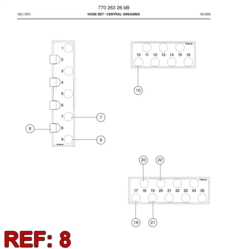 73822534 738 225 34 HOSE - Sandvik Technical Drawing