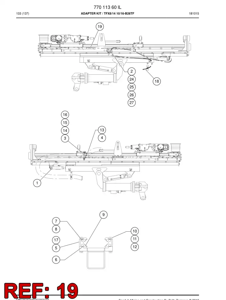 73827168 738 271 68 HOSE 100R2A-M6 - Sandvik Technical Drawing