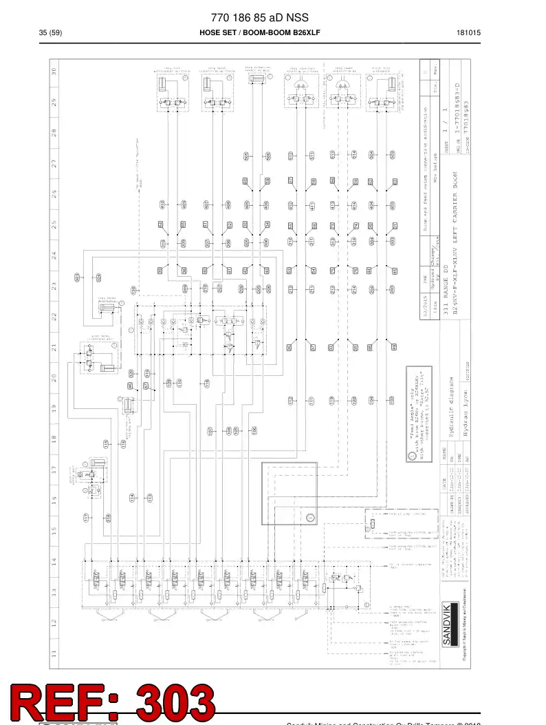 73827173 738 271 73 Hose - Sandvik Technical Drawing