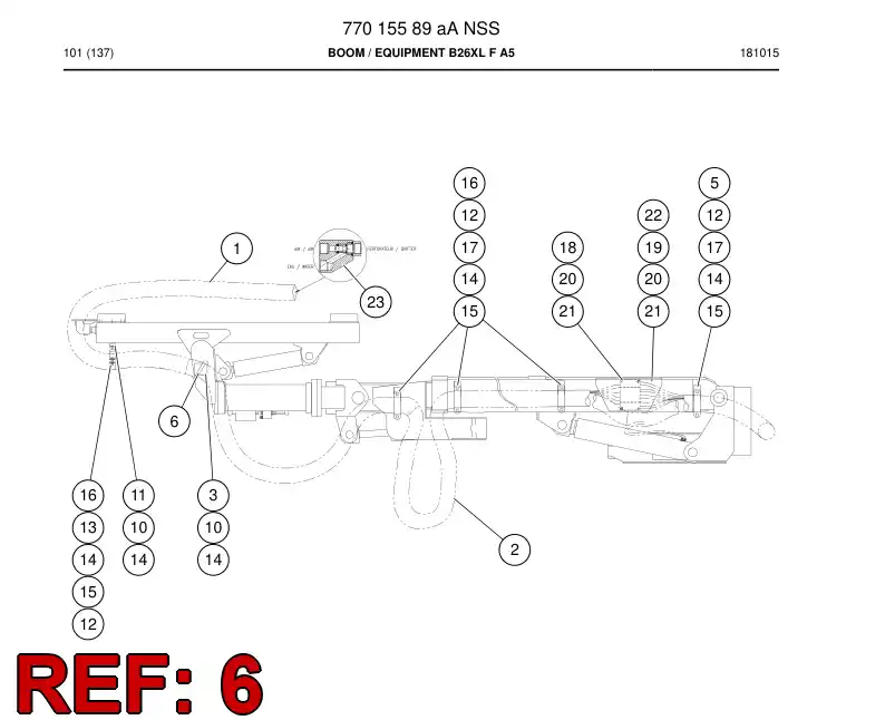 73827454 738 274 54 HOSE - Sandvik Technical Drawing