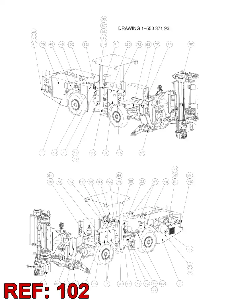 73833256 738 332 56 Element, Filter - Sandvik Technical Drawing