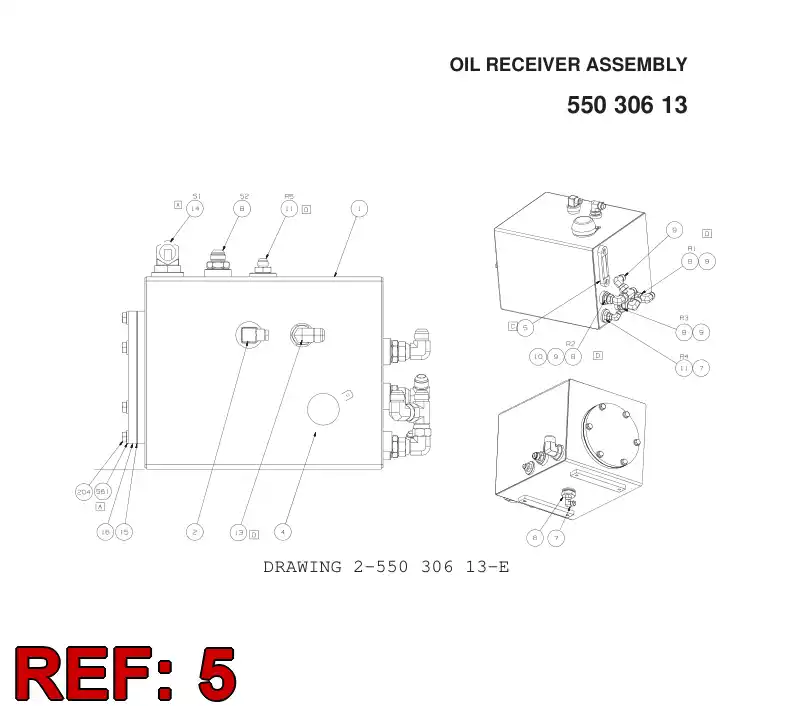 73833300 738 333 00 LEVEL SIGHT INDICATOR - Sandvik Technical Drawing