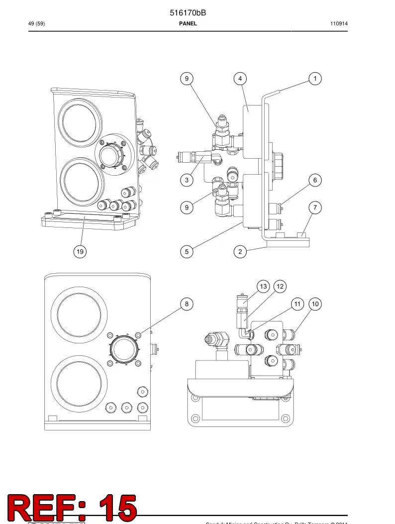 738425 738425 Hose - Sandvik Technical Drawing