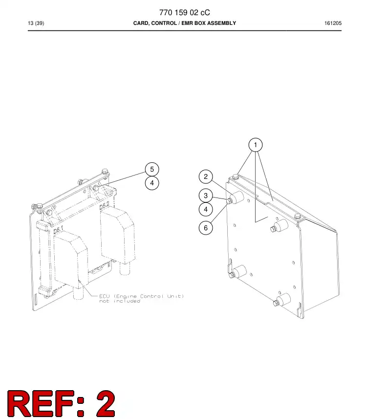 73880133 738 801 33 Suspension - Sandvik Technical Drawing
