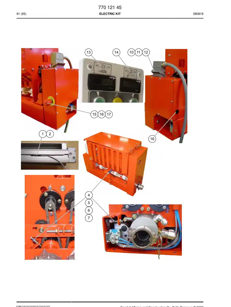 74131543 741 315 43 Circuit breaker - Sandvik Technical Drawing