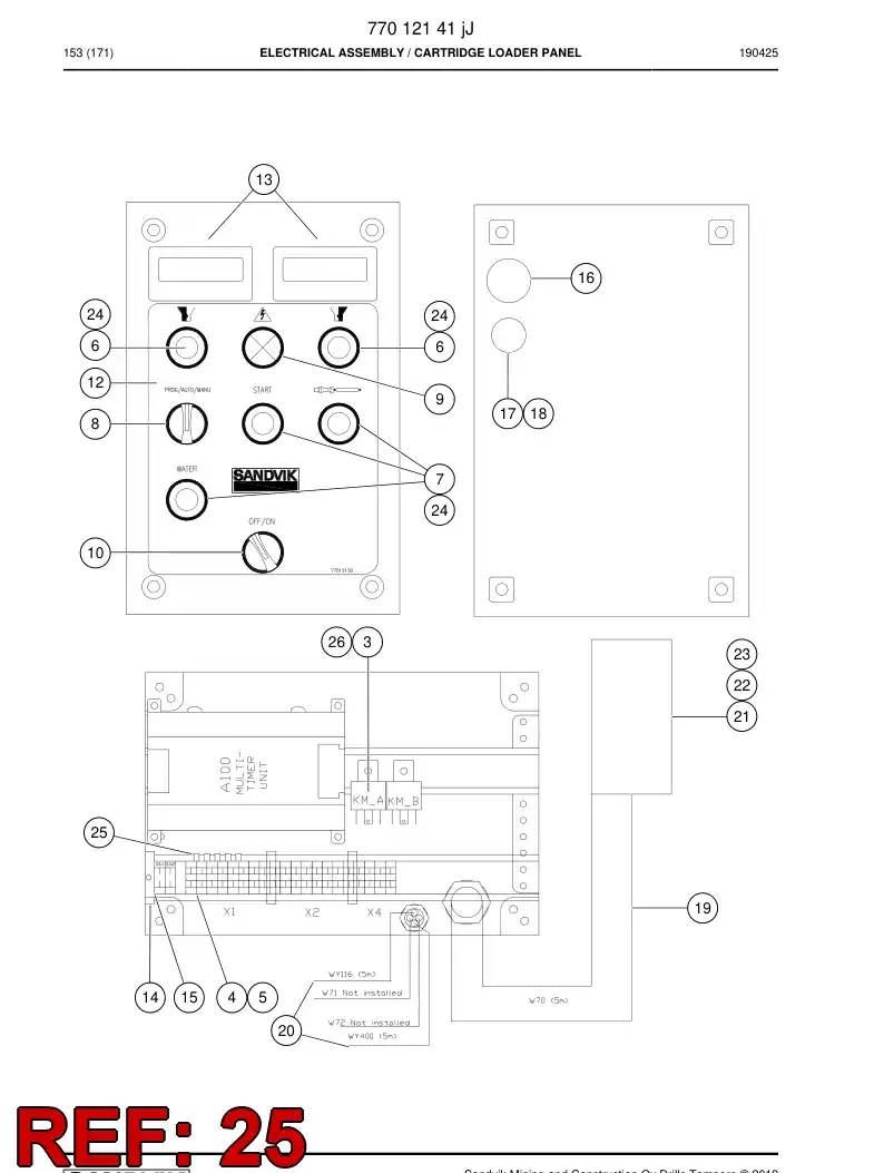 74165030 741 650 30 UNION BRUSH - Sandvik Technical Drawing