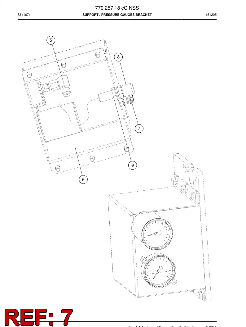 74196130a 741 961 30a Gland, Cable - Sandvik Technical Drawing