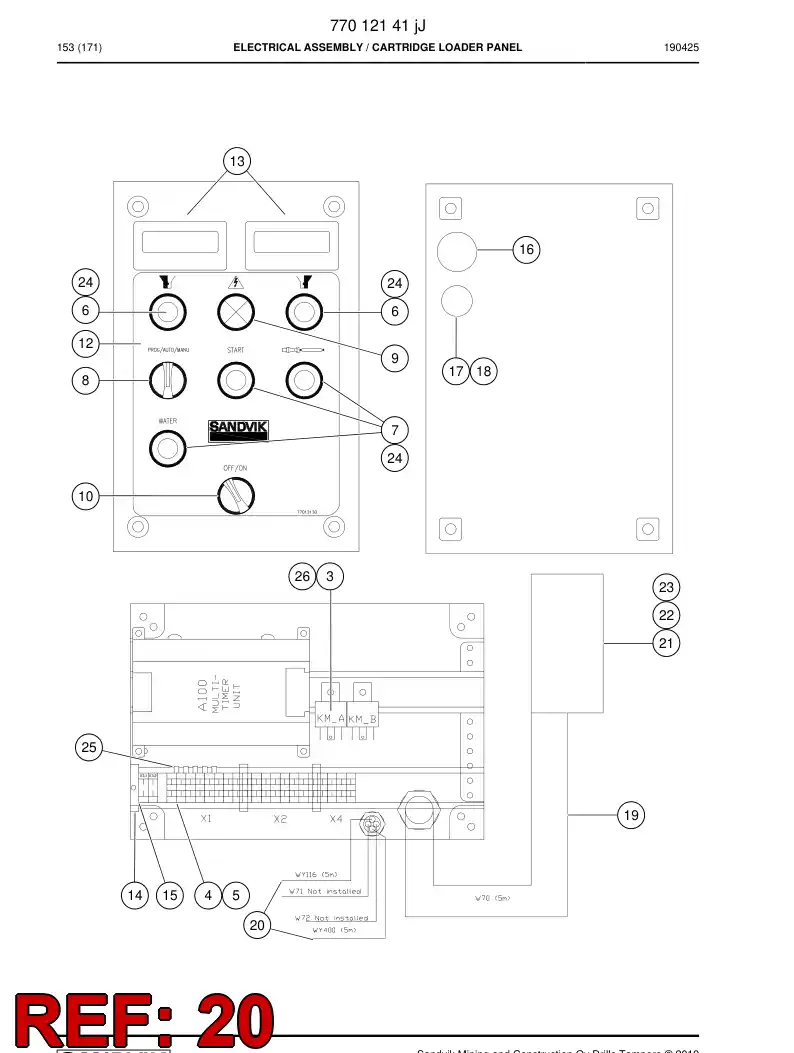 74196650a 741 966 50a Connector, Molded - Sandvik Technical Drawing