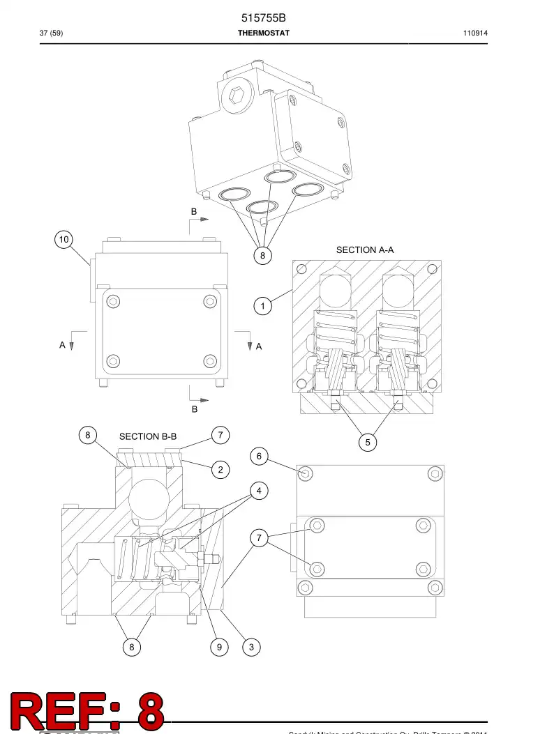 750185 750185 O-ring - Sandvik Technical Drawing