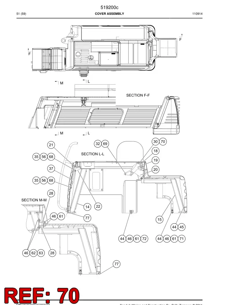 750315 750315 Retaining ring - Sandvik Technical Drawing