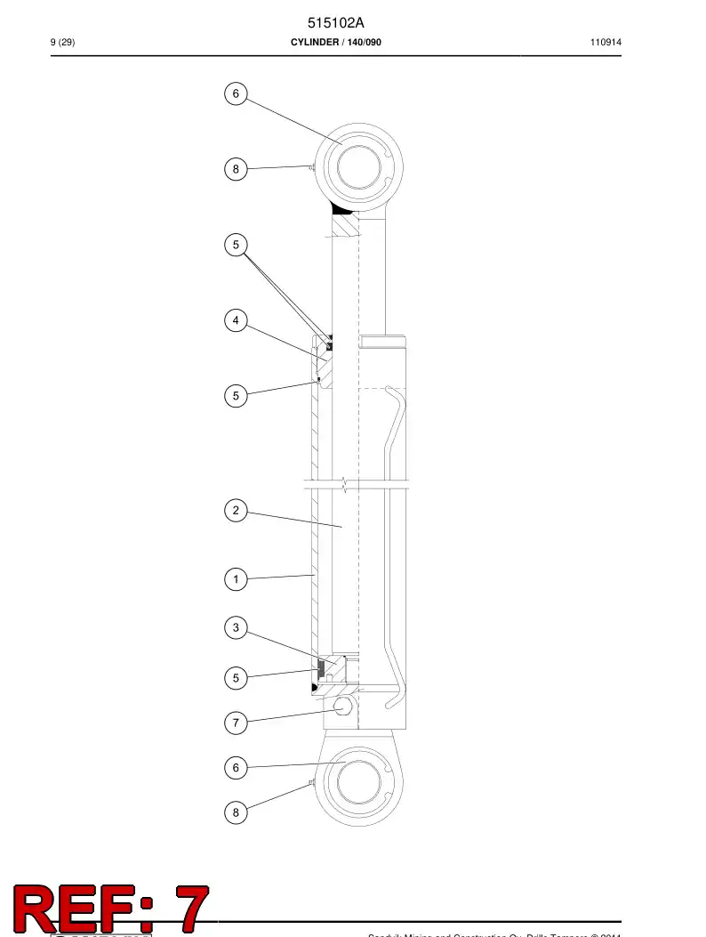 751822 751822 O-RING - Sandvik Technical Drawing