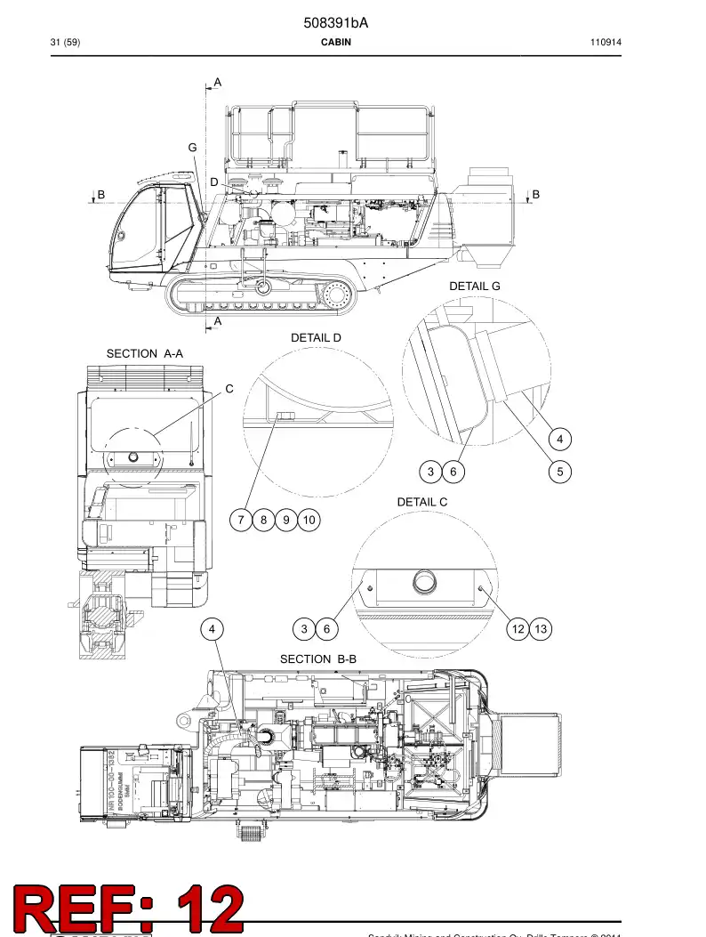 753338 753338 Bolt - Sandvik Technical Drawing