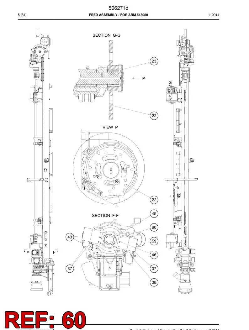 753346 753346 Bolt - Sandvik Technical Drawing