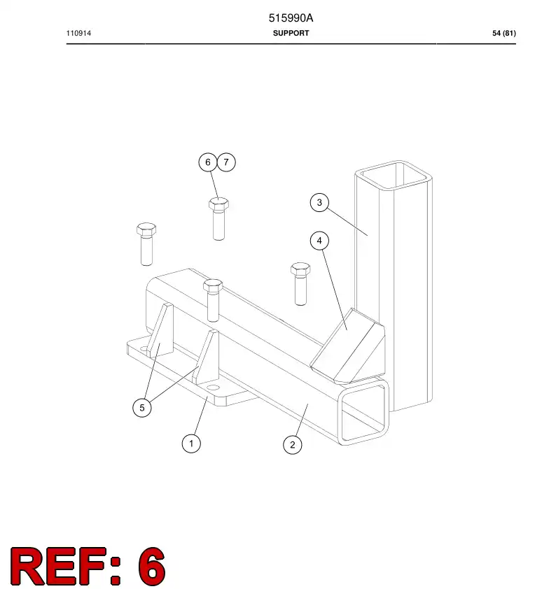 753357 753357 Bolt - Sandvik Technical Drawing