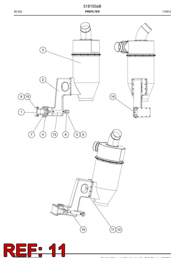 755145 755145 Bolt - Sandvik Technical Drawing