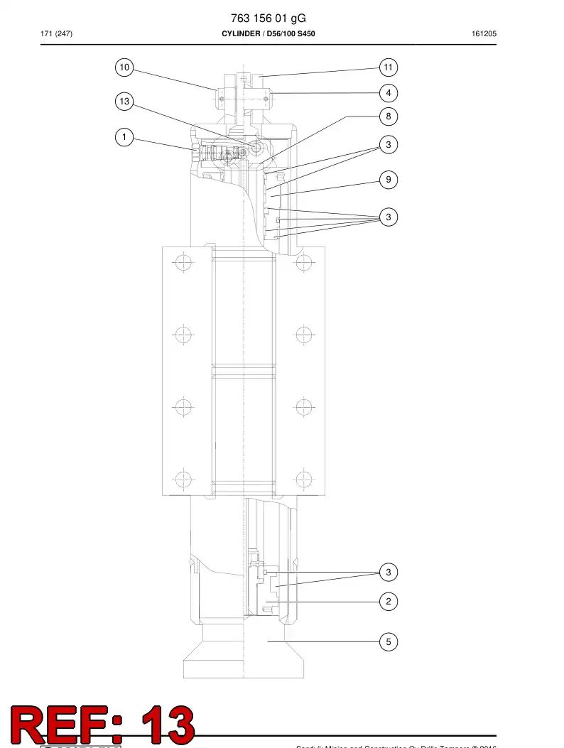 75703035 757 030 35 Screw - Sandvik Technical Drawing