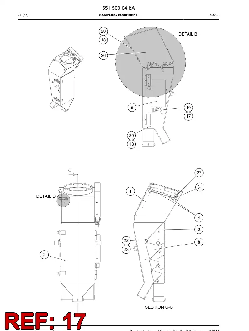 759457 759457 Ring, Retaining - Sandvik Technical Drawing