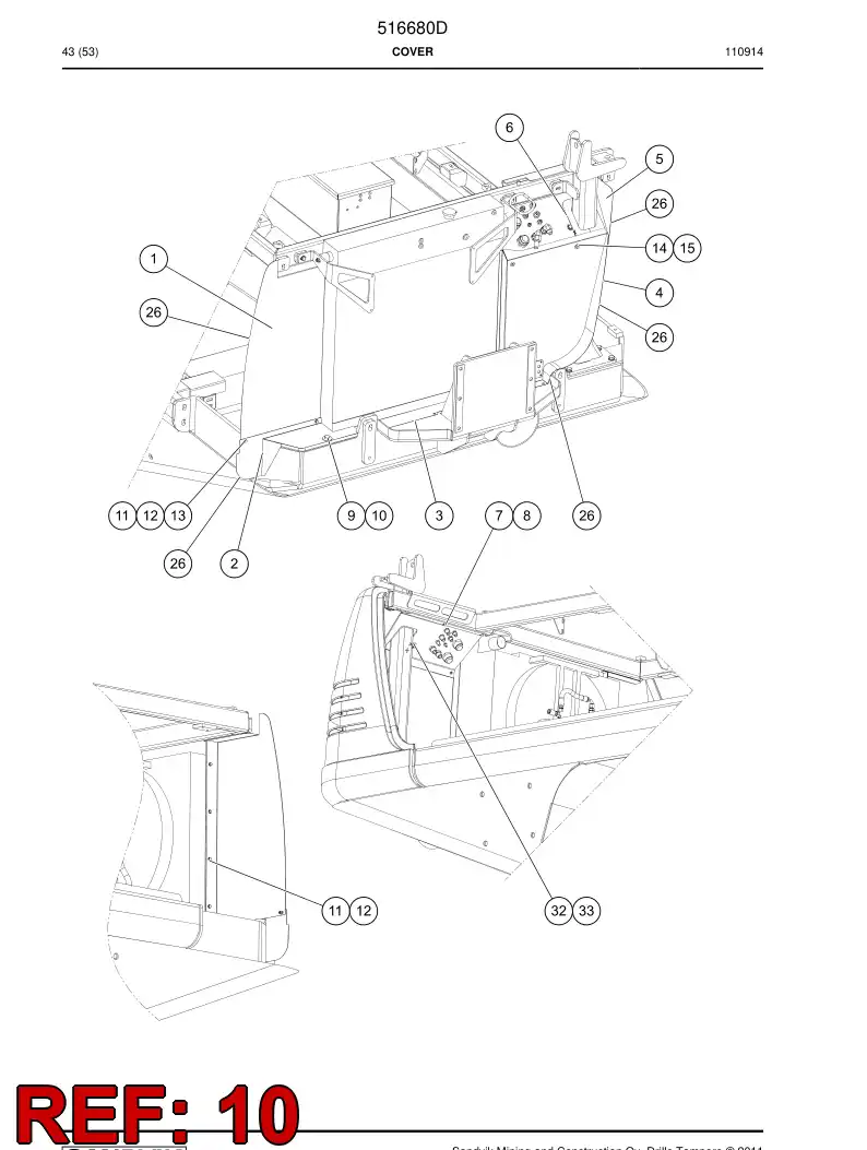 760034 760034 Flange - Sandvik Technical Drawing