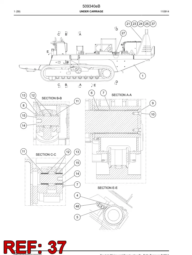 760049 760049 Bolt - Sandvik Technical Drawing