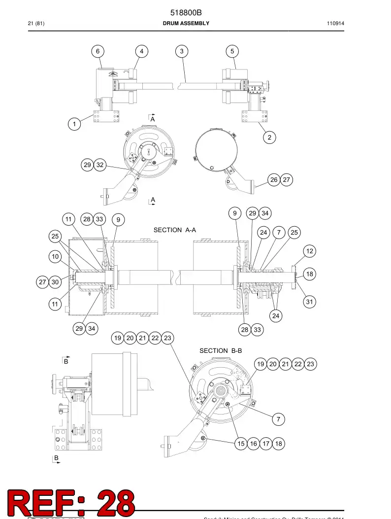 760626 760626 Bolt - Sandvik Technical Drawing