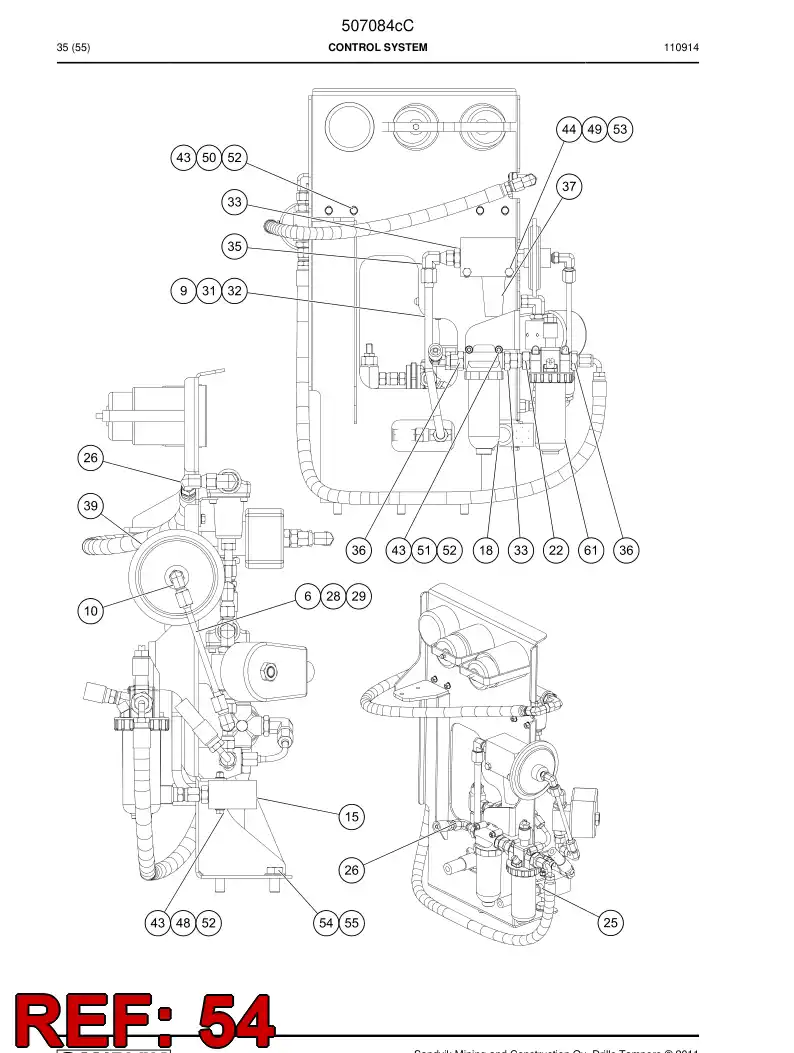 761274 761274 Bolt - Sandvik Technical Drawing