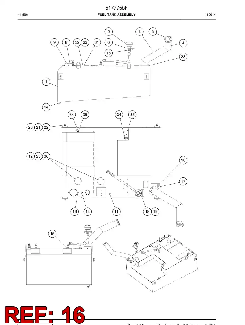 762057 762057 Bolt - Sandvik Technical Drawing