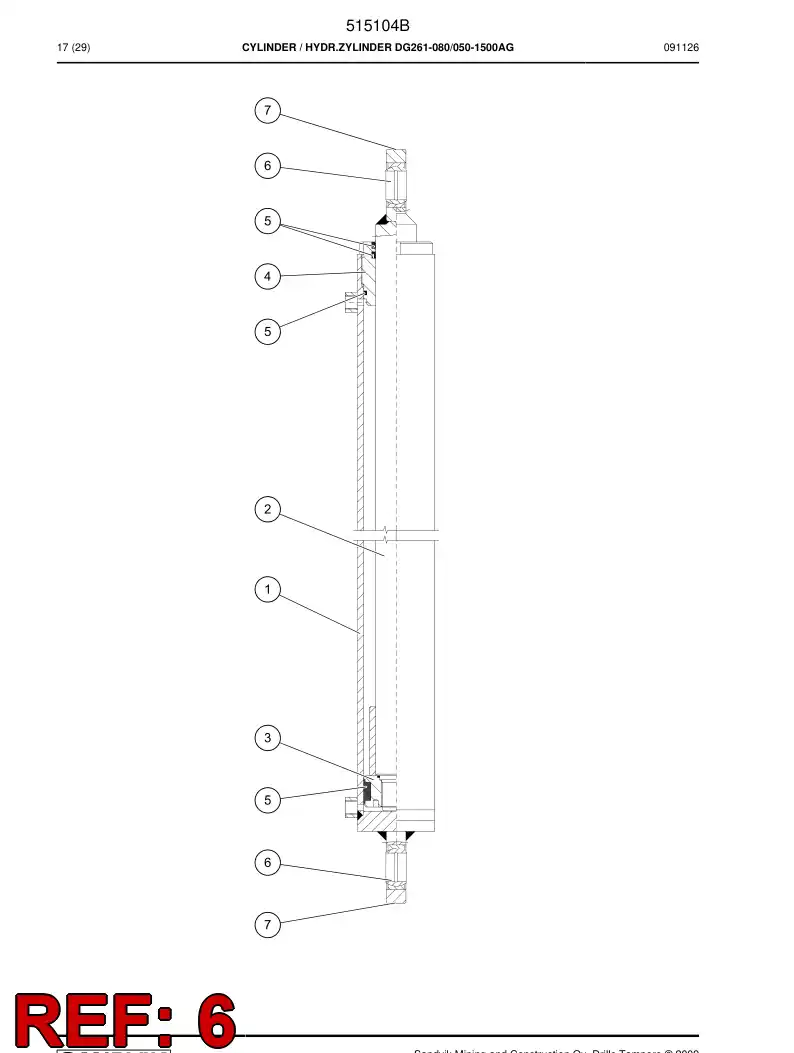 762392 762392 Spherical plain bearing - Sandvik Technical Drawing