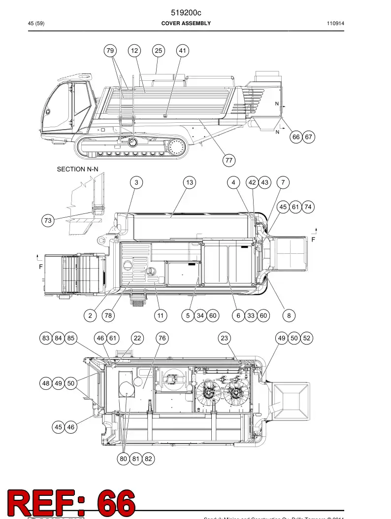 762846 762846 Bolt - Sandvik Technical Drawing