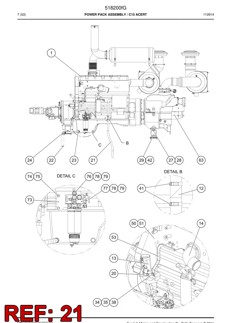 764229 764229 Hose - Sandvik Technical Drawing